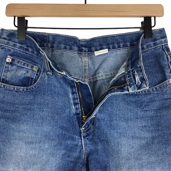 JORDACHE Vintage Jean Shorts High Rise Medium Wash Denim 100% Cotton Size 9/10 - Picture 2 of 10